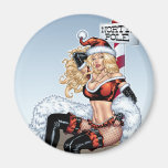 Sexy Ms Claus At The North Pole During Christmas Magnets