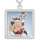 Sexy Ms Claus At The North Pole During Christmas Custom Jewelry