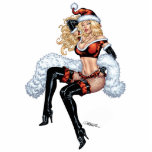 Sexy Ms Claus At The North Pole During Christmas Photo Cut Out