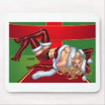 Sexy Ms Claus Santa's Wife customizable by Al Rio Mousepads