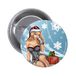 Sexy Ms Claus Santa's Wife in Lingerie by Al Rio Pins