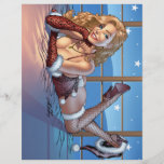Sexy Ms Claus Santa's Wife in Lingerie by Al Rio Flyer Design