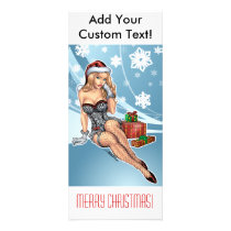 Sexy Ms Claus Santa's Wife in Lingerie by Al Rio rack cards by AlRioArt Sexy Ms Claus Santa's Wife in Lingerie by Al Rio rack cards