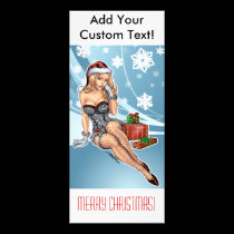 Sexy Ms Claus Santa's Wife in Lingerie by Al Rio Custom Rack Cards