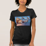 Sexy Ms Claus Santa's Wife in Lingerie by Al Rio T-shirt