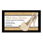 Sexy Nude Heels and Leopard Business Card