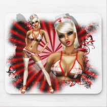 Sexy nurse mouse pad