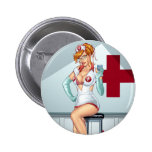 Sexy Nurse Pin-up Art Red Head by Al Rio