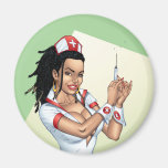 Sexy Nurse with Dreadlocks Giving You A Shot Magnet