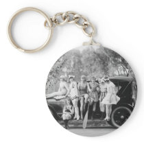 Sexy on Wheels, 1920s Key Chain