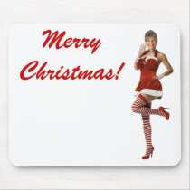 Sexy Palin Christmas(t shirt, xmas cards, buttons) mousepads