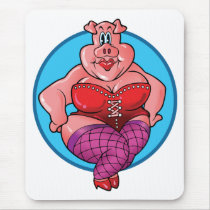Sexy Pig Mouse Pads