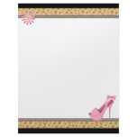 Sexy Pink Heels and Leopard Letterhead