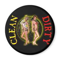 Sexy Pinup Pinup Dishwasher Dirty Clean Magnets! by sexyshirts2 Sexy Pinup Pinup Dishwasher Dirty Clean Magnets!