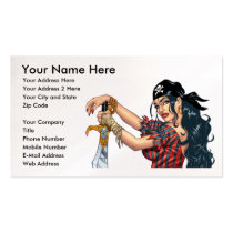 Sexy Pirate Customizable Business Card by Al Rio business cards by AlRioArt Sexy Pirate Customizable Business Card by Al Rio business cards