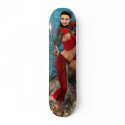 Sexy Pirate Girl in Red Skateboard Custom Deck NEW