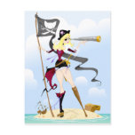Sexy Pirate Girl Postcards