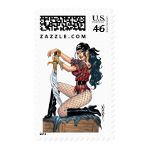 Sexy Pirate Pin-up Girl Customizable by Al Rio Stamp