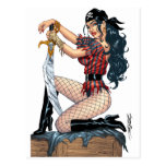 Sexy Pirate Pin-up Girl Customizable by Al Rio Post Cards