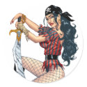 Sexy Pirate Pin-up Girl Customizable by Al Rio stickers