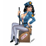 Sexy Police or Security Woman by Al Rio Tshirts