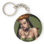 Sexy Punk Alternative Girl Pinup by Al Rio Keychain