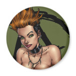Sexy Punk Alternative Girl Pinup by Al Rio Fridge Magnets