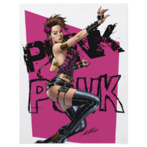 punk,, rock,, girl,, woman,, 80s,, pink,, boots,, leather,, al rio,, female, Flyer with custom graphic design