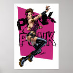 Sexy Punk Rock Girl by the comic artist Al Rio posters