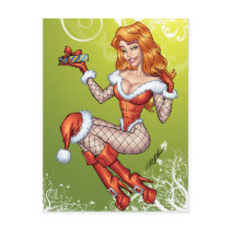 Sexy Red Head Ms Claus, Santa's wife by Al Rio postcards