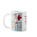 Sexy Red Head Nurse - Customizable Mug by Al Rio by AlRioArt Sexy Red Head Nurse - Customizable Mug by Al Rio