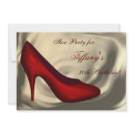 sexy red high heels Shoe party Invitation