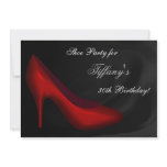 sexy red high heels Shoe party Invitation