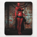 Sexy Red Hot Devil Woman Mousepad by darkdreams Sexy Red Hot Devil Woman Mousepad