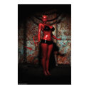 Sexy Red Hot Devil Woman Pin-Up Poster posters by darkdreams Sexy Red Hot Devil Woman Pin-Up Poster posters