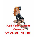 Sexy Redhead in Black Lingerie by Al Rio Shirt