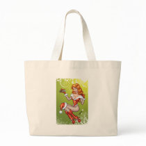 Sexy Redhead Ms Claus, Santa's wife by Al Rio Canvas Bag