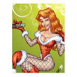 Sexy Redhead Ms Claus, Santa's wife by Al Rio Postcards