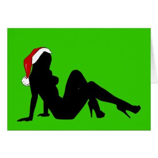 sexy santa. HO HO HO! card