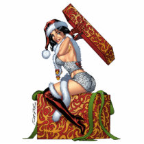 Sexy Santa's Christmas Present original by Al Rio photo sculptures by AlRioArt Sexy Santa's Christmas Present original by Al Rio photo sculptures