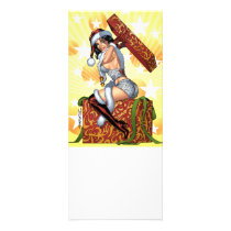Sexy Santa's Christmas Present original by Al Rio Personalized Rack Card
