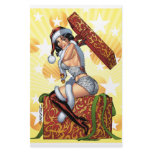 Sexy Santa's Christmas Present original by Al Rio Customized Stationery