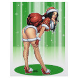 Sexy Santa's Helper w/ Christmas Gifts by Al Rio Personalized Letterhead