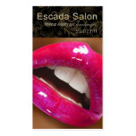 Sexy Sassy Luscious Lips Beauty Salon &amp; Day Spa Business Cards