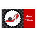 Sexy Shoe Profile Card business cards by MissNNick Sexy Shoe Profile Card business cards