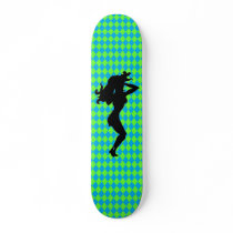 Sexy Silhouette Blue & Green Diamond skateboards