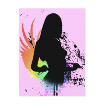 sexy silhouette. hi-fi. v1. post cards