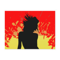 sexy silhouette. hi-fi. v1. postcards