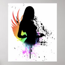 sexy silhouette. hi-fi. v1. poster