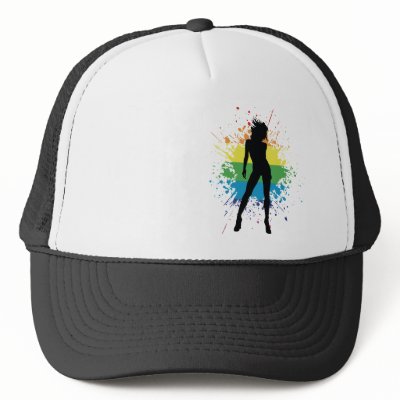 sexy silhouette : splat : v.1 : trucker hats by chromatosis
